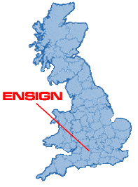 Ensign location map